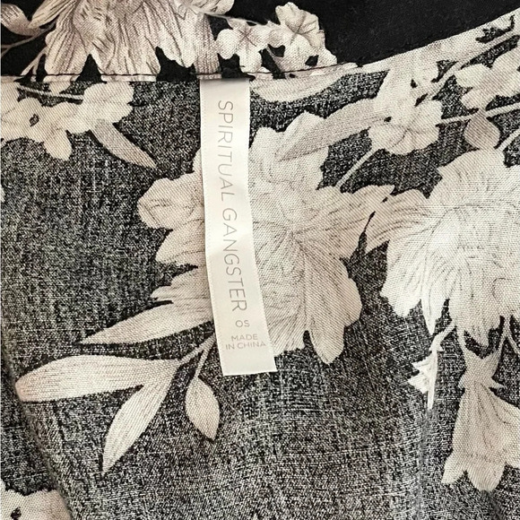 Spiritual Gangster | Floral Robe Tie Open Maya Kimono Rayon Sleep - Picture 8 of 10